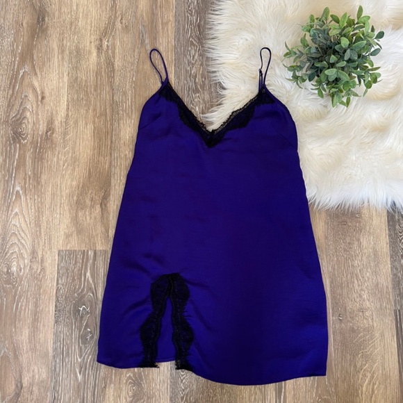 Out From Under Stardust Slip Dress in Purple - Picture 2 of 8